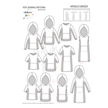 Cargar imagen en el visor de la galería, Patrón APOLO Unisex