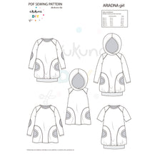 Cargar imagen en el visor de la galería, Patrón ARIADNA KIDS