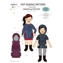 Cargar imagen en el visor de la galería, Patrón pack ARIADNA WOMAN + ARIADNA GIRL+ TESEO