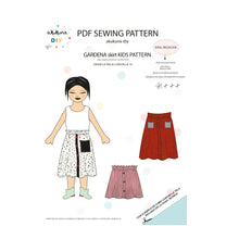 Cargar imagen en el visor de la galería, Patrón GARDENA FALDA kids