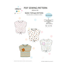 Cargar imagen en el visor de la galería, Patrón NUDO TOP KIDS