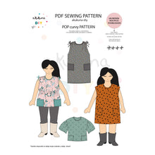 Cargar imagen en el visor de la galería, Patrón POP Pack Curvy+kids