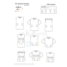 Cargar imagen en el visor de la galería, Patrón POP Pack Mujer estándar +Kids