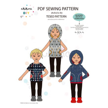 Cargar imagen en el visor de la galería, Patrón pack ARIADNA WOMAN + ARIADNA GIRL+ TESEO