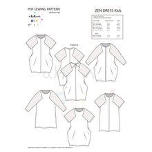 Cargar imagen en el visor de la galería, Patrón ZEN VESTIDO kids+baby