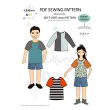 Cargar imagen en el visor de la galería, Patrón ZEN CAMISETA UNISEX