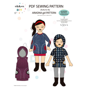 Patrón pack ARIADNA WOMAN + ARIADNA GIRL+ TESEO