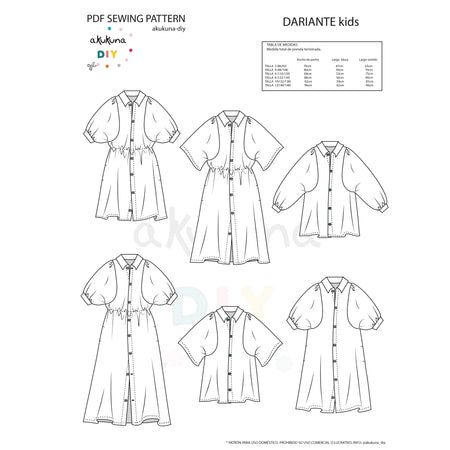 Patrón DARIANTE pack