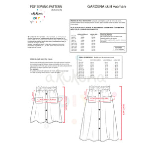 Patrón GARDENA FALDA woman
