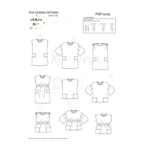 Patrón POP Pack Curvy+kids
