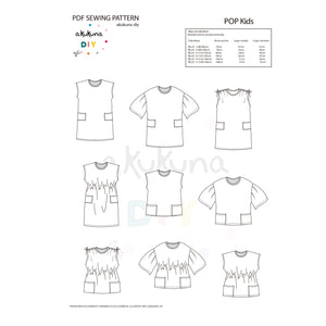 Patrón POP Pack Curvy+kids