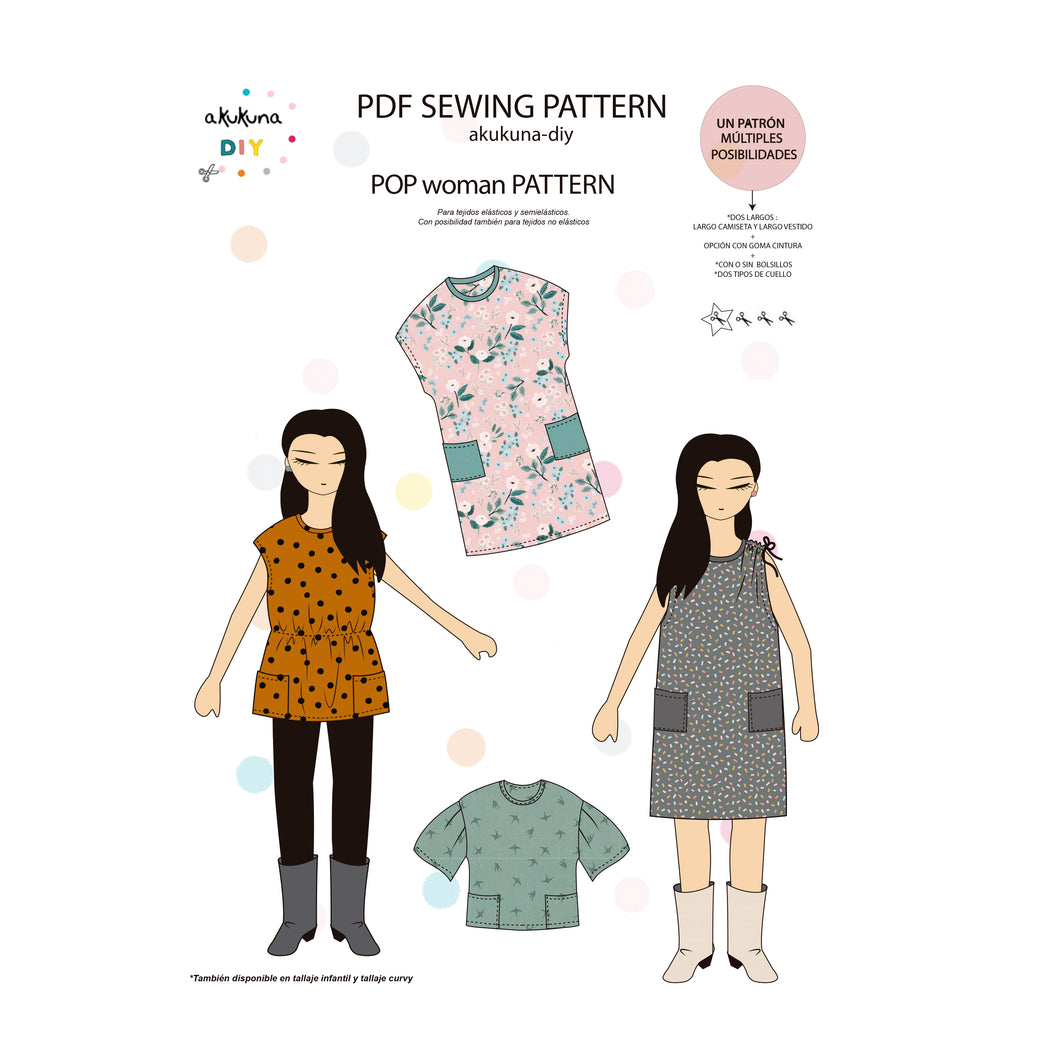 Patrón POP MUJER