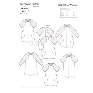 Patrón ZEN VESTIDO mujer