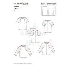 Cargar imagen en el visor de la galería, Patrón ZEN CAMISETA UNISEX
