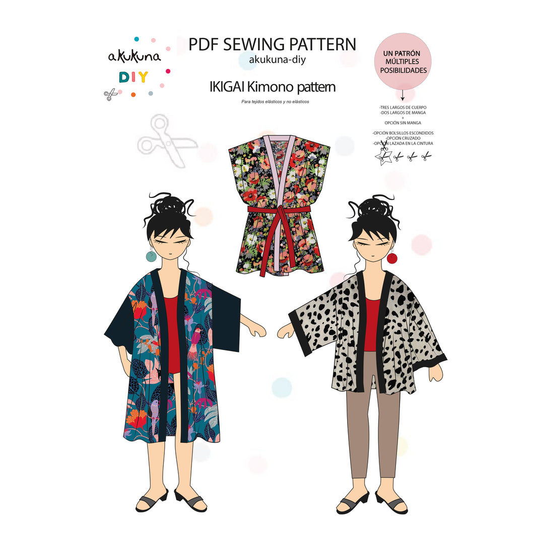 Patrón kimono IKIGAI